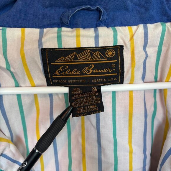 Eddie Bauer Colorful Lined Red Zip Up Coat Jacket - Picture 7 of 7